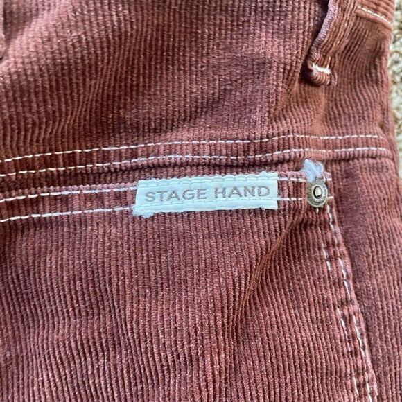 Unique Brown Corduroy Pants y2k unique rare male stage hand - Picture 6 of 10